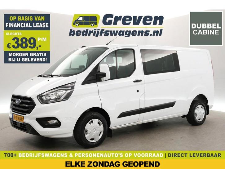 Ford Transit Custom 300 2.0 TDCI L2H1 | DC | Airco |, Auto's, Bestelauto's, Te koop, Handgeschakeld, Financial lease, Diesel, Wit