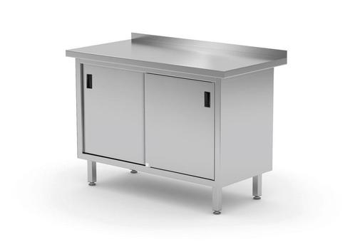 Hendi Wandwerktafel Met Kast | Gelast | Profi Line | 1000x60, Zakelijke goederen, Horeca | Keukenapparatuur, Nieuw in verpakking