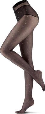 Oroblu Bicolor Dot Dames Panty 20 denier - Zwart - Maat S, Nieuw, Verzenden