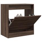 vidaXL Schoenenkast 60x34x63,5 cm bewerkt hout bruin, Verzenden, Nieuw