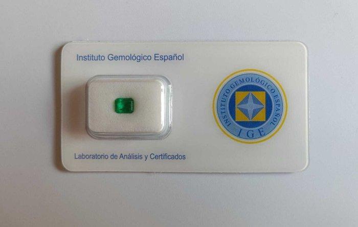 1 pcs Groen Smaragd - 0.71 ct - Instituto Gemólogico Español, Sieraden, Tassen en Uiterlijk, Edelstenen