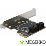 Delock 90010 4-poorts SATA PCI Express x1-kaart - Low, Verzenden, Nieuw, DeLock