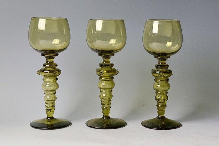 Rijnwijnglazen - Wijnglas (3) - Glas - Roemer-model, Antiek en Kunst, Antiek | Meubels | Tafels