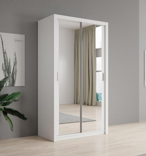 Kledingkast spiegel 120x62x215 Kleerkast schuifdeuren, Huis en Inrichting, Kasten | Vitrinekasten, 50 tot 75 cm, Nieuw, 200 cm of meer
