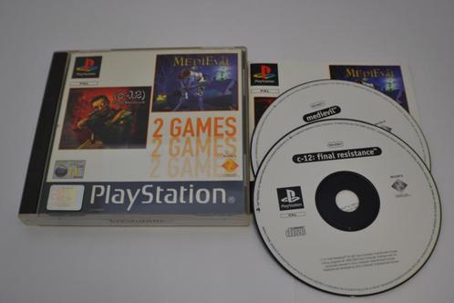 2 Games - C-12: Final Resistance & Medievil (PS1 PAL), Spelcomputers en Games, Games | Sony PlayStation 1, Zo goed als nieuw, Verzenden