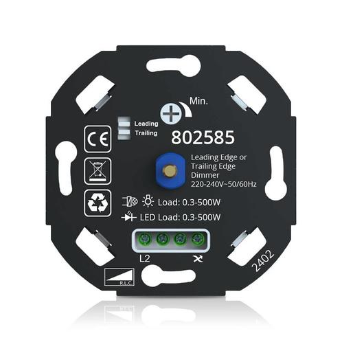 LED Dimmer 230V 0-500W Fase Af- en Aansnijding, Huis en Inrichting, Lampen | Overige, Nieuw, Ophalen of Verzenden