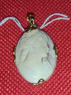 Zonder Minimumprijs - Cameo - 18 karaat Zilver, Geel goud, Sieraden, Tassen en Uiterlijk, Antieke sieraden