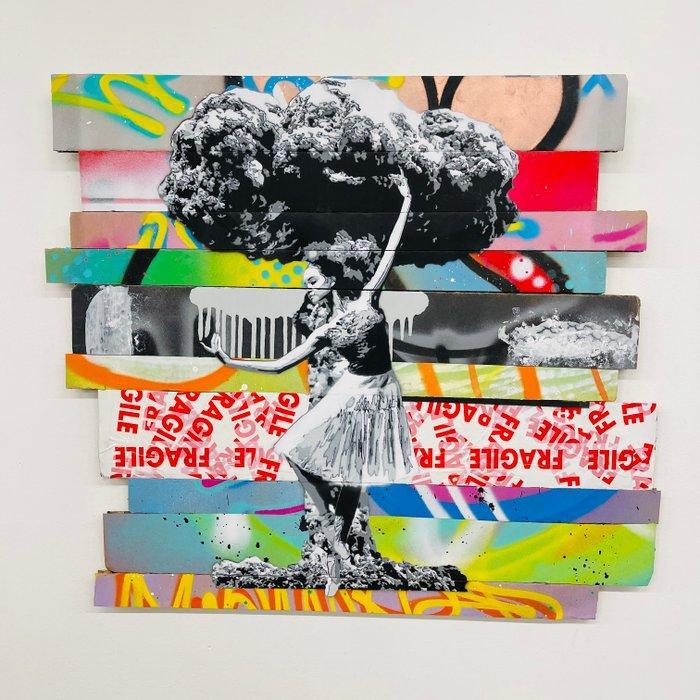 Sinao - Peace Me Off Parallel World [100% handmade], Antiek en Kunst, Kunst | Schilderijen | Modern