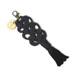 Sleutelhanger Boho - Zwart - Katoen - Macramé -, Ophalen of Verzenden, Nieuw, Overige typen