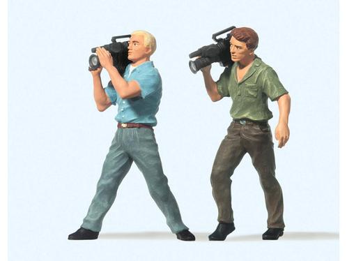 Preiser 57105 Kameraleute 1:24 (Figuren, Scenery) (Figuren), Hobby en Vrije tijd, Modelbouw | Figuren en Diorama's, Nieuw, Ophalen of Verzenden