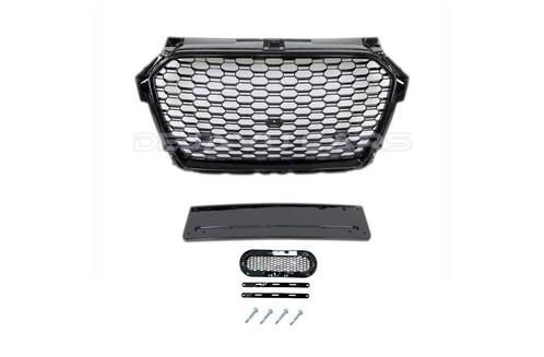 RS1 Look Bumper Front Grill voor Audi A1 8X Facelift / S1, Auto-onderdelen, Carrosserie en Plaatwerk, Nieuw, Audi, Voor, Bumper