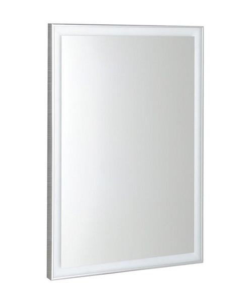 Sapho Luminar spiegel met LED verlichting 60x80 cm zilver, Huis en Inrichting, Woonaccessoires | Spiegels, Ophalen of Verzenden