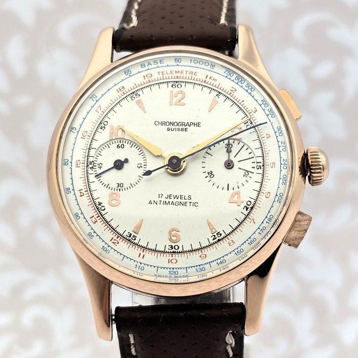 Chronographe Suisse - Cal. Landeron 48 - Zonder Minimumprijs, Sieraden, Tassen en Uiterlijk, Horloges | Heren