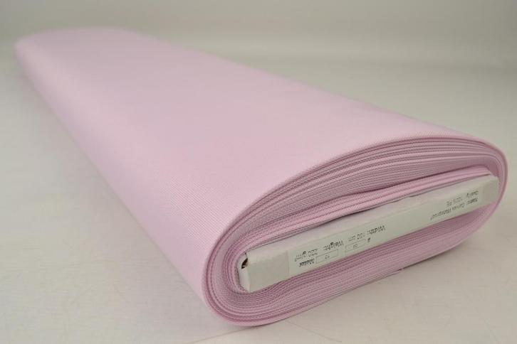 Lichtroze waterafstotende canvas stof  - 10 of 50 meter rol, Hobby en Vrije tijd, Stoffen en Lappen, 120 cm of meer, 200 cm of meer