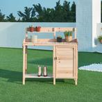 Tuinwerktafel Alessano oppottafel 110x107x46 cm naturel casa, Tuin en Terras, Verzenden, Nieuw