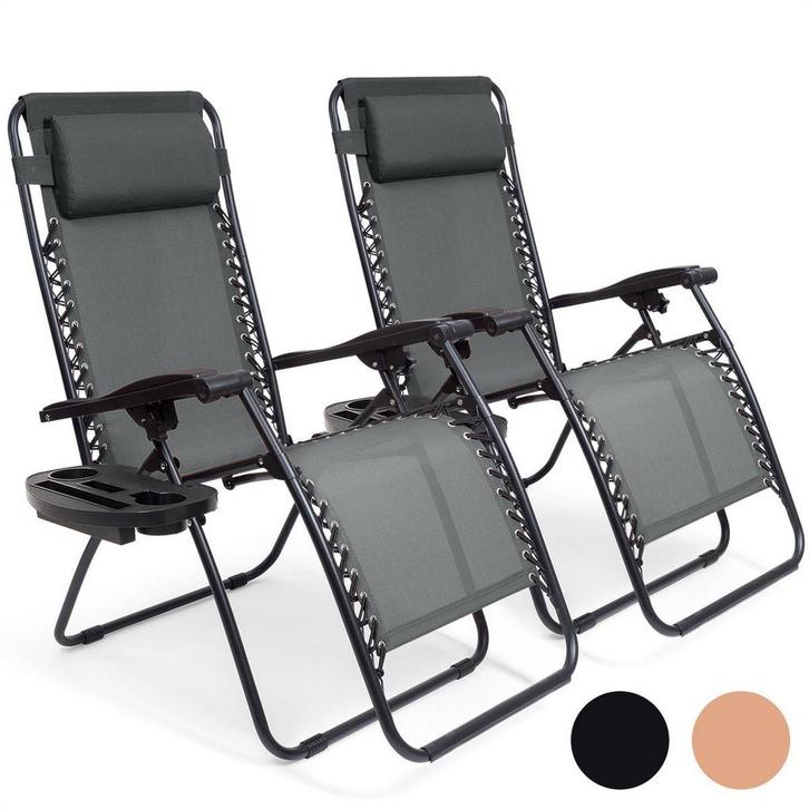 2dekans | LifeGoods Opvouwbare Tuinstoelen - 2 Stuks -, Tuin en Terras, Hand-tuingereedschap, Zo goed als nieuw, Ophalen of Verzenden