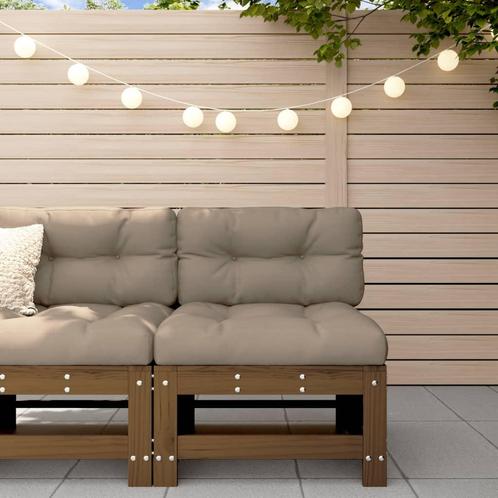 vidaXL Tuinmiddenbank massief grenenhout honingbruin, Tuin en Terras, Tuinsets en Loungesets, Nieuw, Verzenden