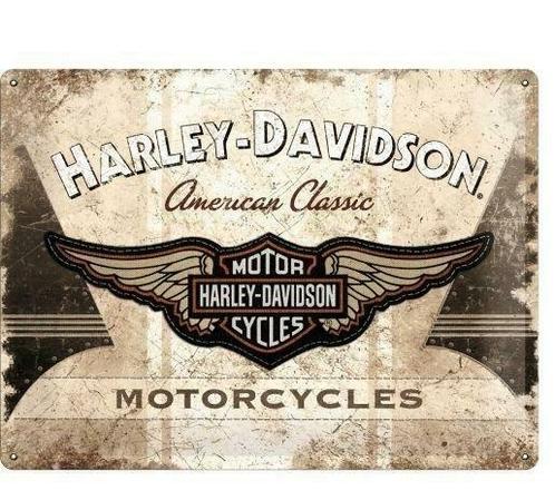 Harley-davidson reclamebord american classic, Verzamelen, Merken en Reclamevoorwerpen, Nieuw, Verzenden