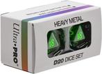 Vivid Heavy Metal Dice - Groen | Ultra Pro - Spelonderdelen, Hobby en Vrije tijd, Gezelschapsspellen | Bordspellen, Verzenden