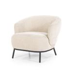 Fauteuil David -Taupe Safari - 95897 - fauteuils, Nieuw, Overige materialen