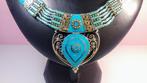 turquoise Vintage ketting - Hoogte: 45 cm - Breedte: 5 cm-, Verzamelen, Mineralen en Fossielen