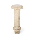 Pilaar - Coluna de Alabastro com Iluminação - 1850-1900, Antiek en Kunst