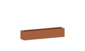 Cortenstaal plantenbak 250x50x50cm - Zonder bodem - HTDesign beschikbaar voor biedingen