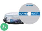 20x Philips 25 GB Blu-Ray | ReWritable | Spindle | BE2S2B10F
