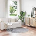 vidaXL Vloerkleed shaggy met latex onderkant 160 cm grijs, Huis en Inrichting, Verzenden, Nieuw, Grijs