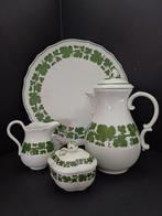 Meissen - Koffieservies (4) - Porselein - Wijnbladeren, Antiek en Kunst