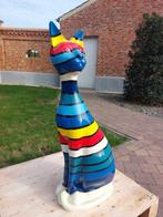 Beeld, Garden statue - Cat - different color - 95 cm -, Antiek en Kunst