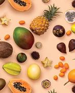 Canvas Katoen Tropisch Fruit, Nieuw, Overige kleuren