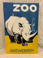 Emaille bord - Zoo Antwerpen - Rhino - Emaille