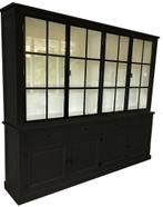 Buffetkast Soest zwart met stalen deuren 250cm, Huis en Inrichting, Kasten | Buffetkasten, Ophalen of Verzenden, Nieuw