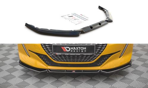 Voorspoiler V.1 Peugeot 208 Mk2 Maxton Glans Zwart, Auto-onderdelen, Carrosserie en Plaatwerk, Ophalen of Verzenden