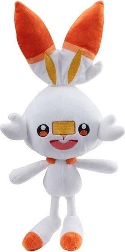 Pokemon Knuffel - Scorbunny (20 cm) | Pokémon - Hobby, Kinderen en Baby's, Speelgoed | Knuffels en Pluche, Nieuw, Verzenden