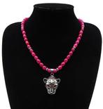 Rubis - Boeddhistische beschermende ketting - Luipaard,, Antiek en Kunst