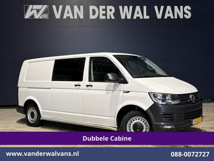 Volkswagen Transporter | 2.0 TDI 150pk L2H1 Dubbele Cabine, Auto's, Bestelauto's, Dealer onderhouden, Te koop, Handgeschakeld