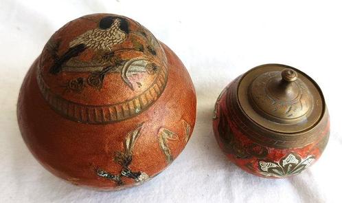 Snuiftabak-fles (2) - Verguld brons, Antiek en Kunst, Curiosa en Brocante