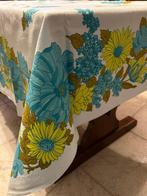 Linnen tafelkleed, bloemmotief - Tafelkleed  - 200 cm - 150, Antiek en Kunst, Antiek | Kleden en Textiel