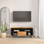 vidaXL Tv-meubel 100x33,5x46 cm massief mangohout bruin en, Huis en Inrichting, Kasten | Televisiemeubels, 100 tot 150 cm, Verzenden