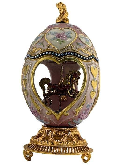 Fabergé ei - Imperial Carousel Horse Music Box Egg met, Antiek en Kunst, Curiosa en Brocante