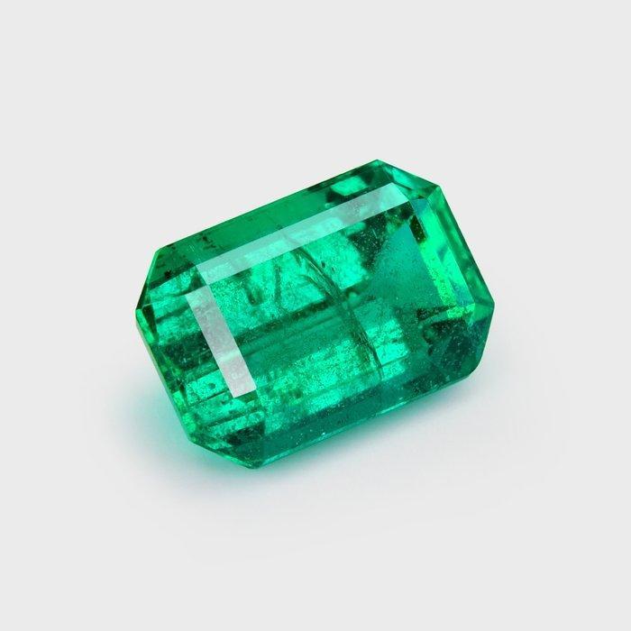 1 pcs Groen Smaragd - 2.41 ct - Gem research Swiss Lab (GRS), Sieraden, Tassen en Uiterlijk, Edelstenen