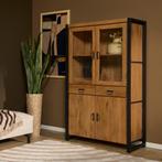 Vitrinekast Boaz 115 cm - Meerdere afmetingen beschikbaar, Huis en Inrichting, Kasten | Vitrinekasten, Ophalen of Verzenden, Nieuw
