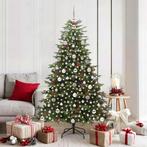 vidaXL Kunstkerstboom Groen 180 cm PVC en Metaal en Plastic, Diversen, Kerst, Verzenden, Nieuw