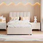 Gestoffeerd Kinderbed 90x200 cm met Opbergruimte, Verzenden, Nieuw