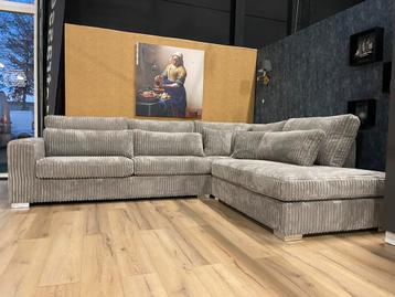 RIBBENSTOF! Hoekbank Coast in Taupe 300 x 250cm Eric Kuster beschikbaar voor biedingen
