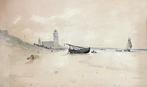 Robert Taylor Pritchett (1828-1907) - Katwijk kijkend naar, Antiek en Kunst, Kunst | Schilderijen | Klassiek