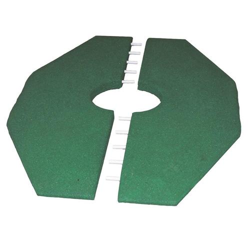 Rubbertegels voor wipkip - 90 x 129 cm - 50 mm dik - Groen, Tuin en Terras, Tegels en Klinkers, Verzenden