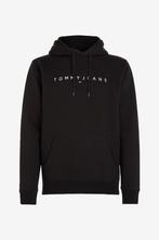 -30% Tommy Hilfiger  Tommy Hilfiger Linear logo hoodie  maat, Kleding | Heren, Verzenden, Nieuw, Zwart